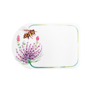 Etiquettes Abeille et Fleurs personnalisable / 100