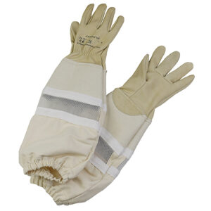 Gants cuir vache beige
