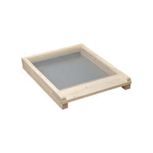 Plateau bois anti Varroa fond tôle